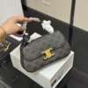 Celine Triomphe Leather Hobo Bag