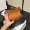 Celine Triomphe Leather Hobo Bag