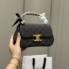 Celine Triomphe Leather Hobo Bag