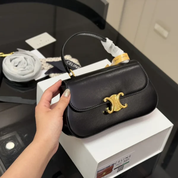 Celine Triomphe Leather Hobo Bag Style 0021