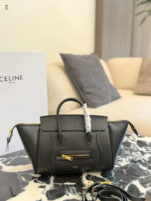 Celine Luggage Leather Tote Bag
