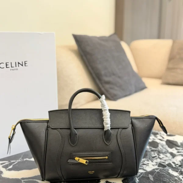 Celine Luggage Leather Tote Bag