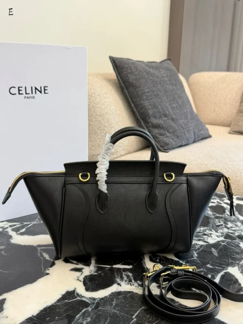 Celine Luggage Leather Tote Bag