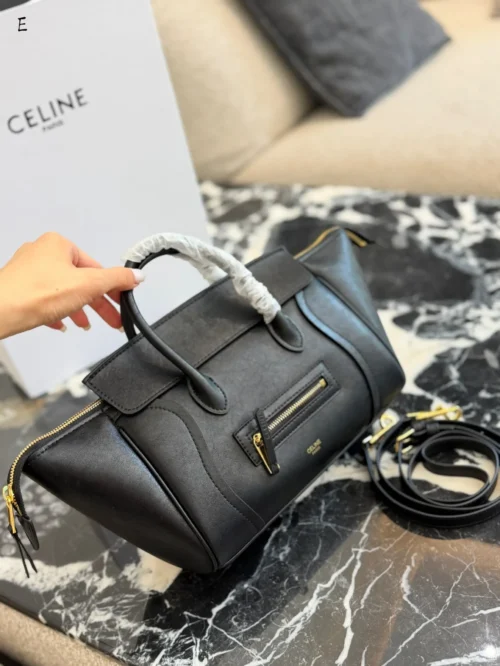 Celine Luggage Leather Tote Bag