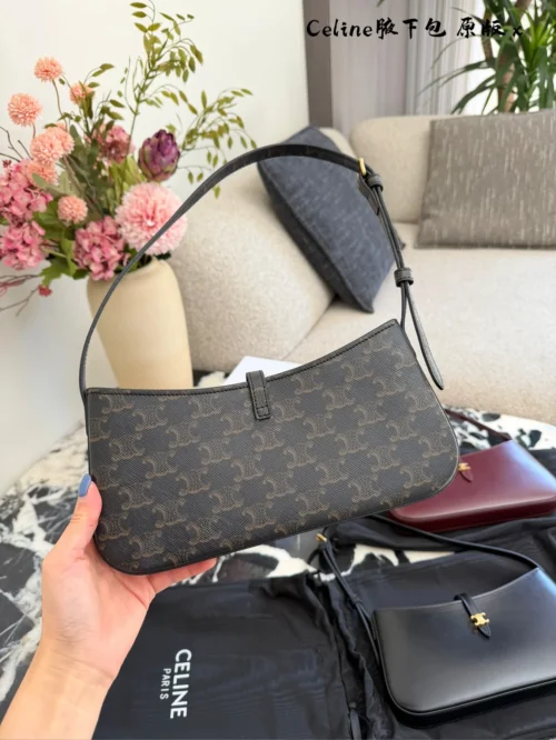 Celine Leather Baguette Bag