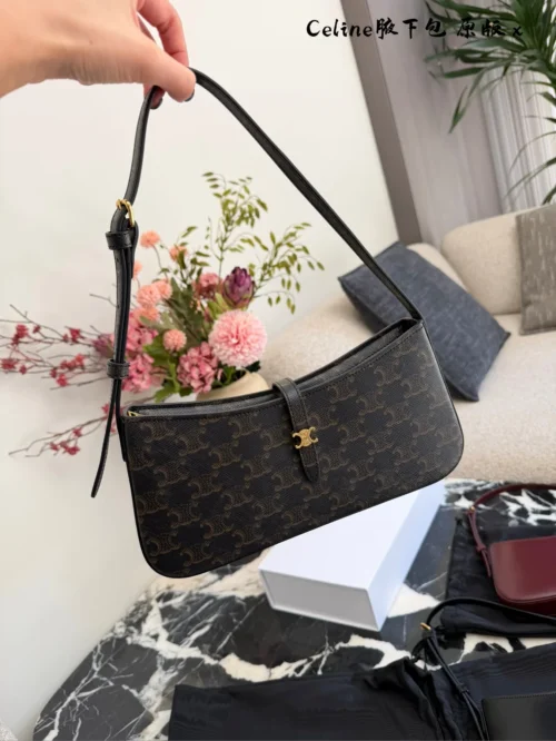 Celine Leather Baguette Bag