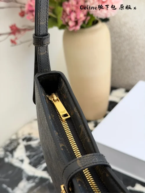 Celine Leather Baguette Bag