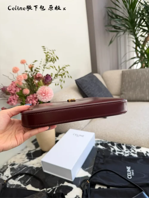 Celine Black Leather Baguette Bag Style 0044