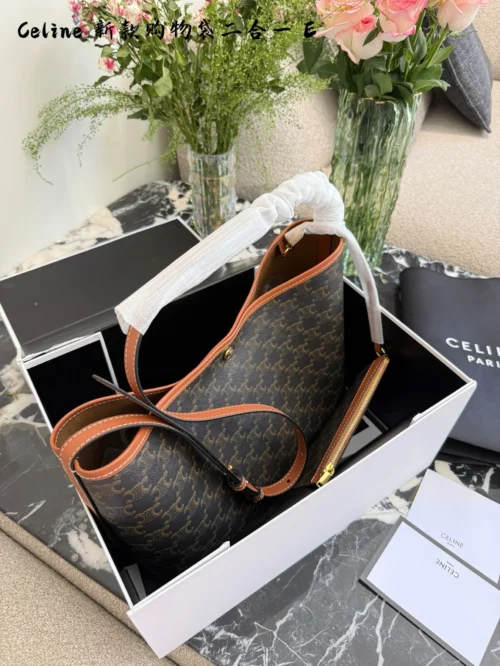 Celine Leather Handbag Style 0046