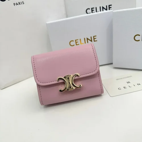 Celine Triomphe Leather Wallet