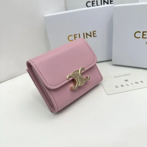 Celine Triomphe Leather Wallet