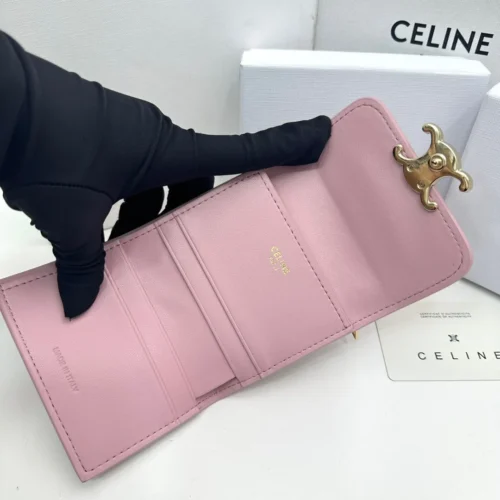 Celine Triomphe Leather Wallet