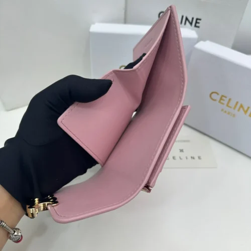 Celine Triomphe Leather Wallet