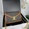 Celine Triomphe Chain Clutch Bag