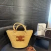 Celine Raffia Bucket Bag