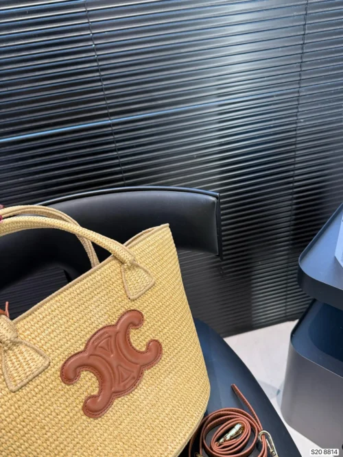 Celine Raffia Bucket Bag