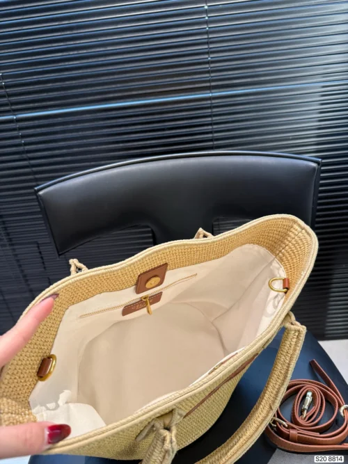 Celine Raffia Bucket Bag