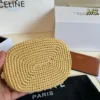 Celine Raffia Card Holder