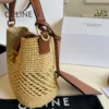 Celine Raffia Card Holder