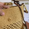 Celine Raffia Card Holder