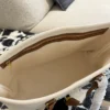 Celine Cabas White Leather Tote Bag
