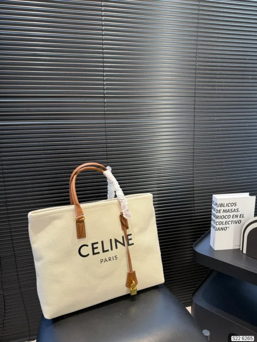 Celine Canvas Tote Bag