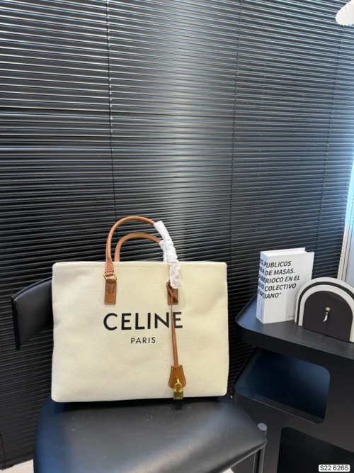 Celine Canvas Tote Bag
