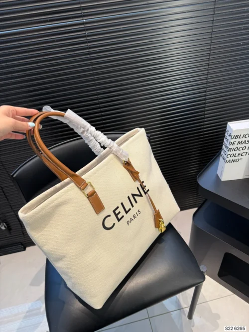 Celine Canvas Tote Bag