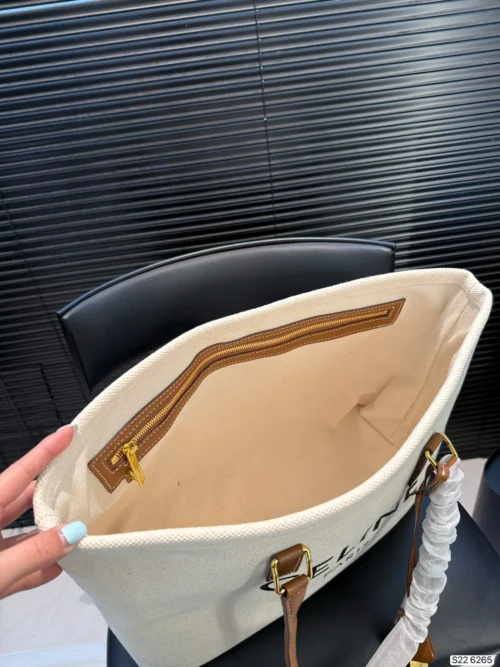 Celine Canvas Tote Bag