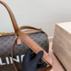Celine Triomphe Medium Monogram Leather Travel Bag