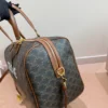 Celine Triomphe Medium Monogram Leather Travel Bag