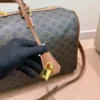 Celine Triomphe Medium Monogram Leather Travel Bag