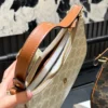 Celine Ava Large Monogram Leather Saddle Bag