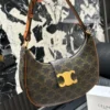Celine Ava Large Monogram Leather Saddle Bag
