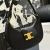 Celine Ava Large Monogram Leather Saddle Bag Style 0094