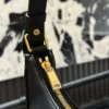 Celine Ava Large Monogram Leather Saddle Bag Style 0094
