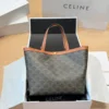 Celine Cabas Brown Monogram Leather Tote Bag