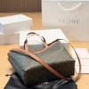 Celine Cabas Brown Monogram Leather Tote Bag