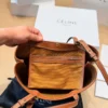 Celine Cabas Brown Monogram Leather Tote Bag