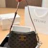 Celine Tilly Monogram Canvas Hobo Bag