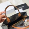 Celine Triomphe Small Brown Monogram Leather Bag