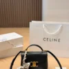 Celine Nino Leather Top Handle Bag
