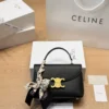 Celine Nino Leather Top Handle Bag