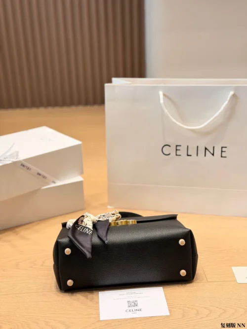 Celine Nino Leather Top Handle Bag