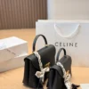 Celine Nino Leather Top Handle Bag