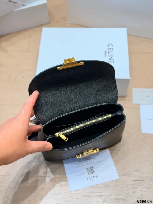 Celine Nino Leather Top Handle Bag
