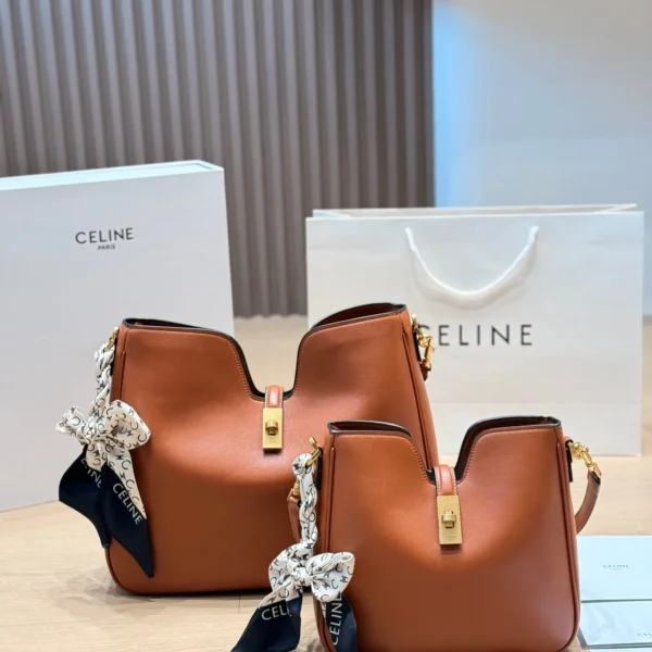 Celine Brown Calfskin Handbag