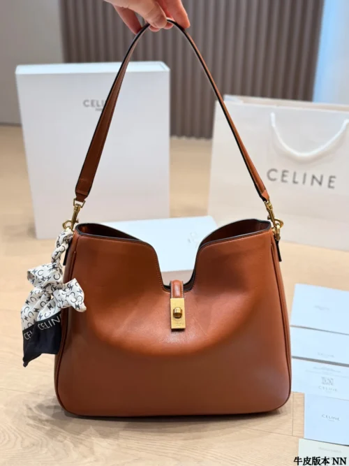 Celine Brown Calfskin Handbag