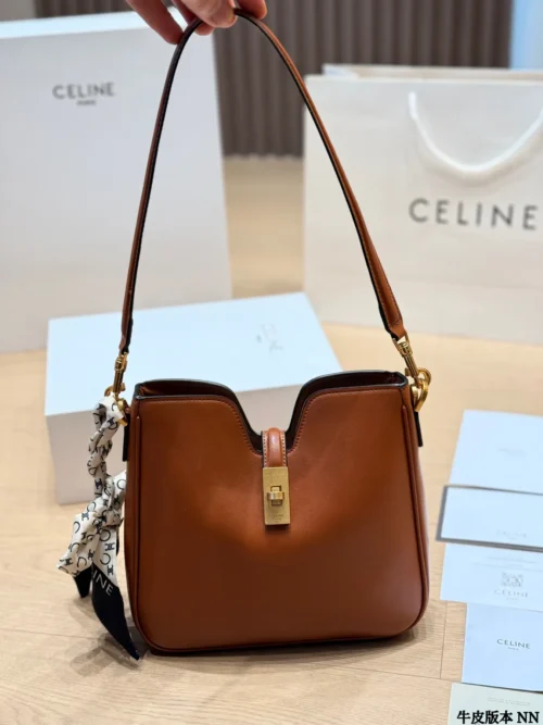 Celine Brown Calfskin Handbag