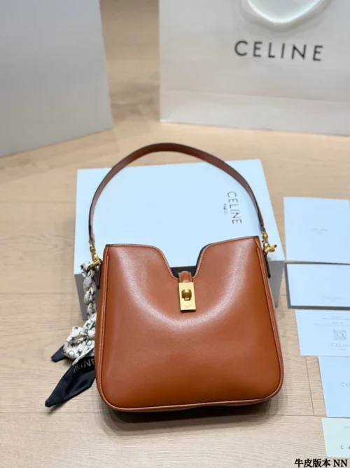 Celine Brown Calfskin Handbag